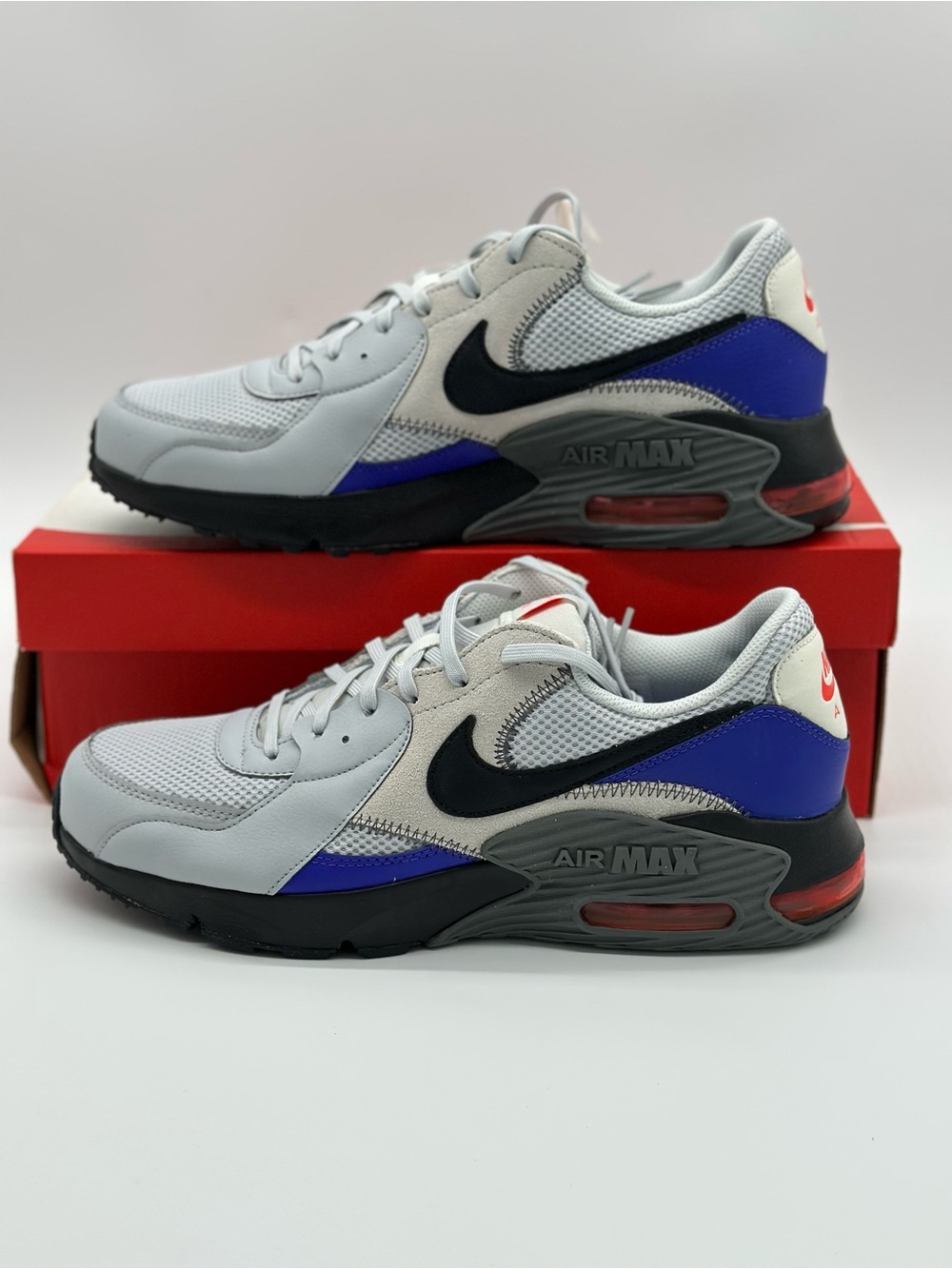 Nike Men's Gray, Blue & Black Air Max Sneakers